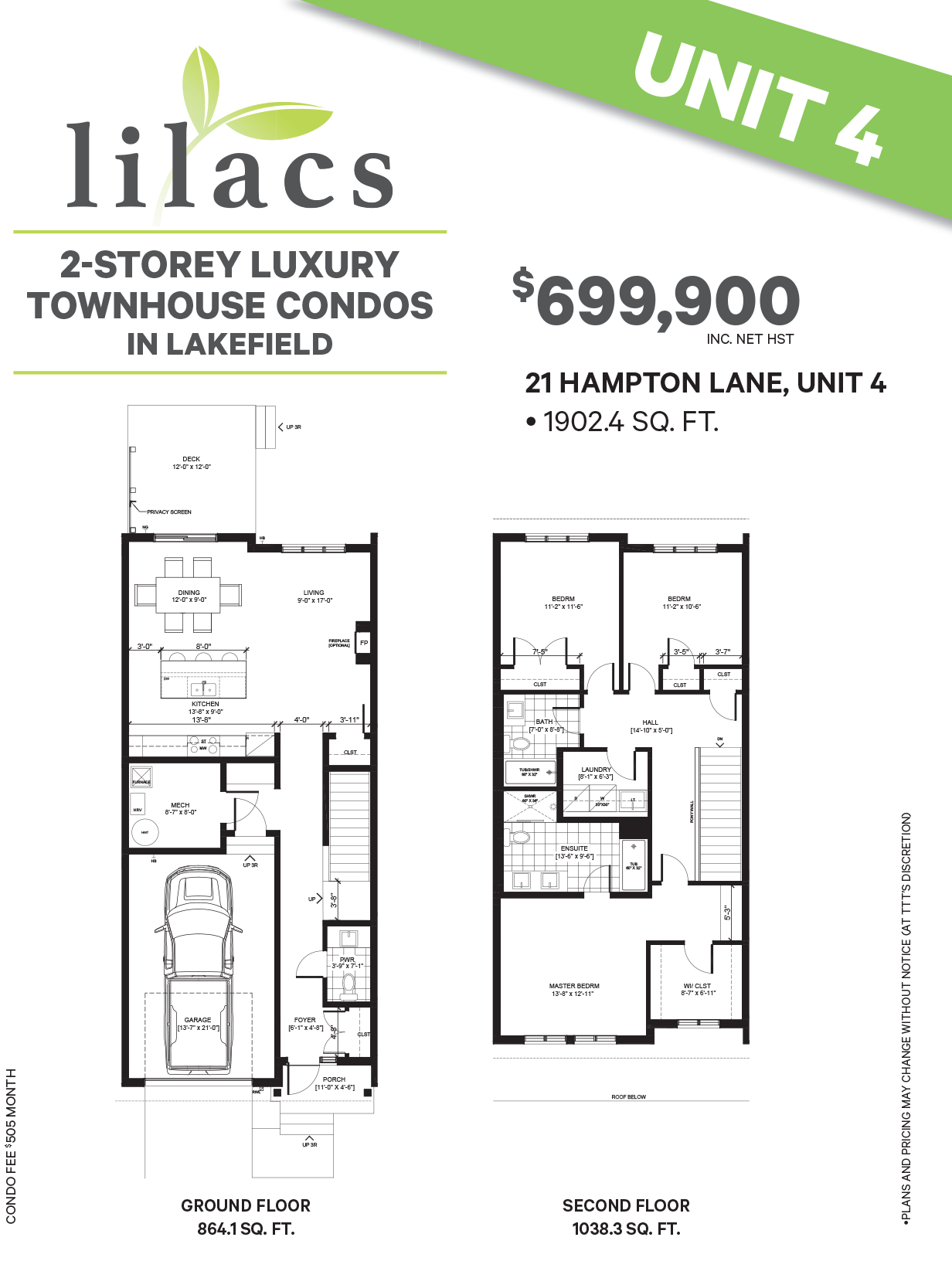 Condo C Unit Floor Plan