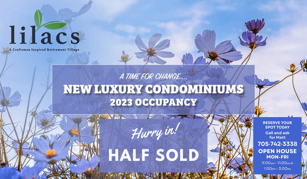 condo sales on now lilacs lakefield