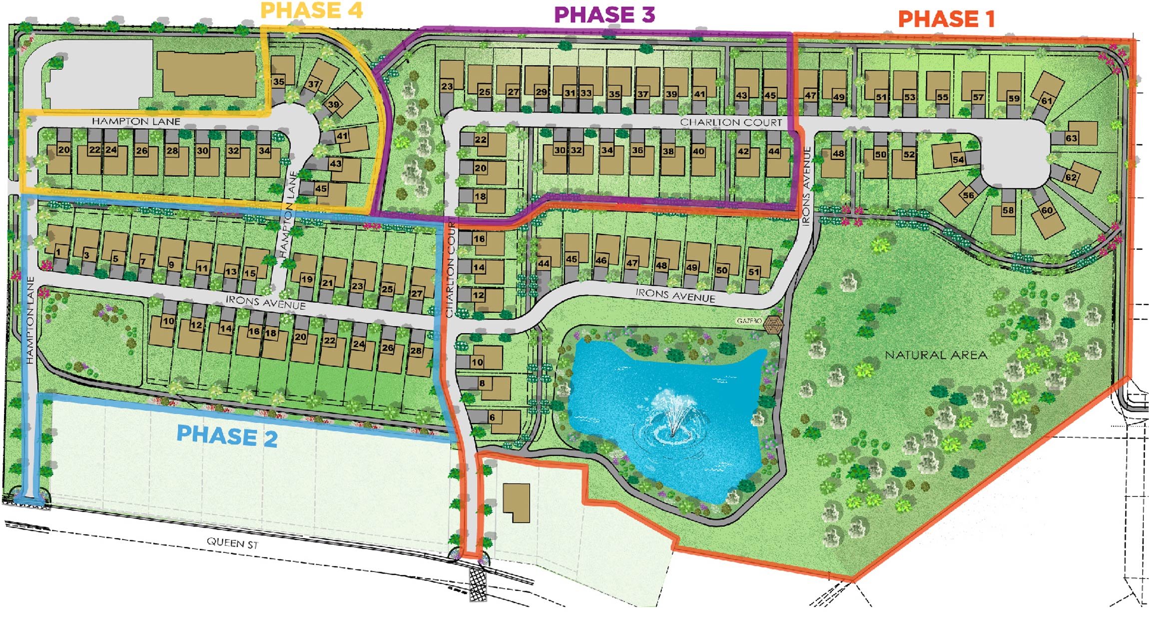 Plan view of Lilacs Lakefield community