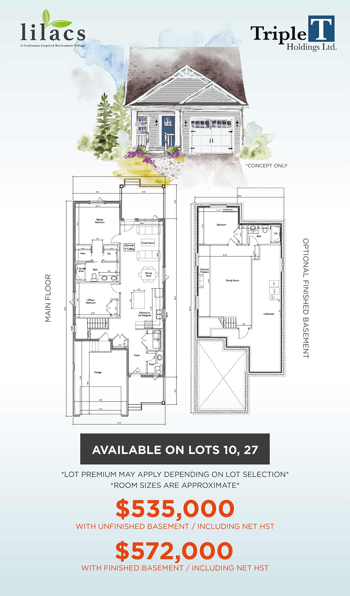 Lilacs Lakefield lot plan