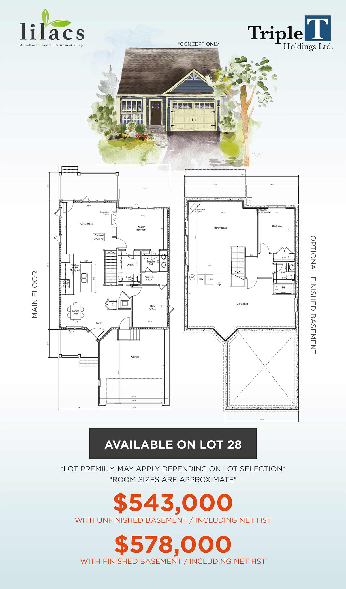 Lilacs Lakefield lot plan