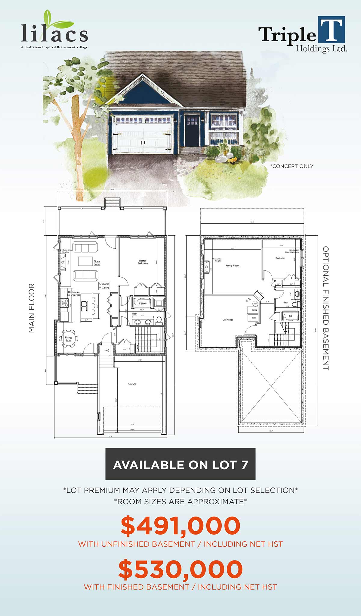 Lilacs Lakefield lot plan