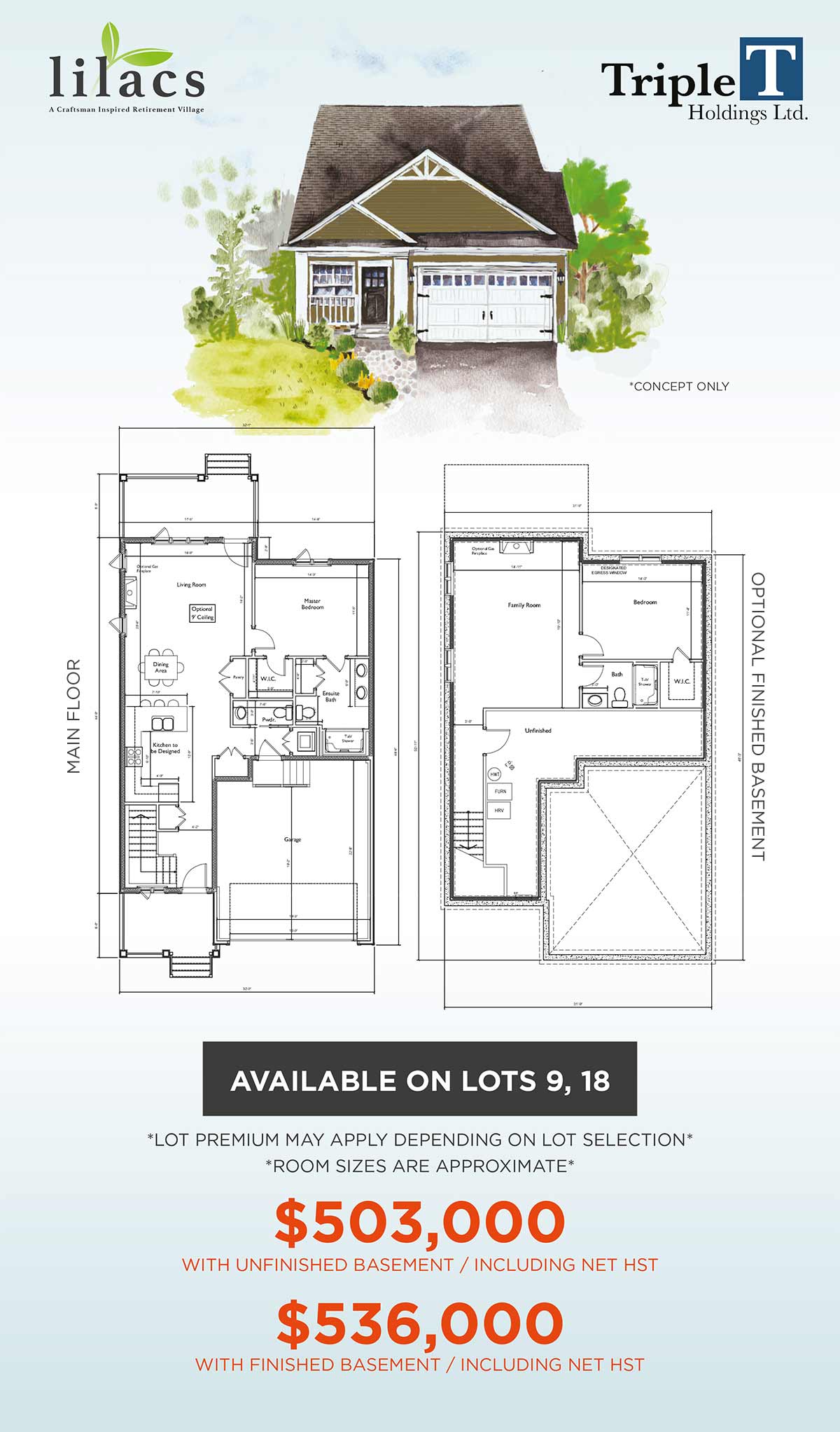 Lilacs Lakefield lot plan