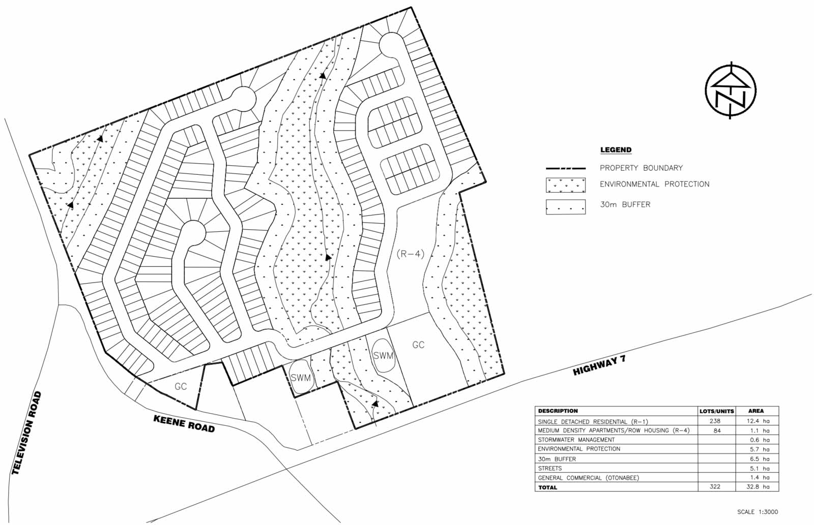 Plan view of The Farm retirement community