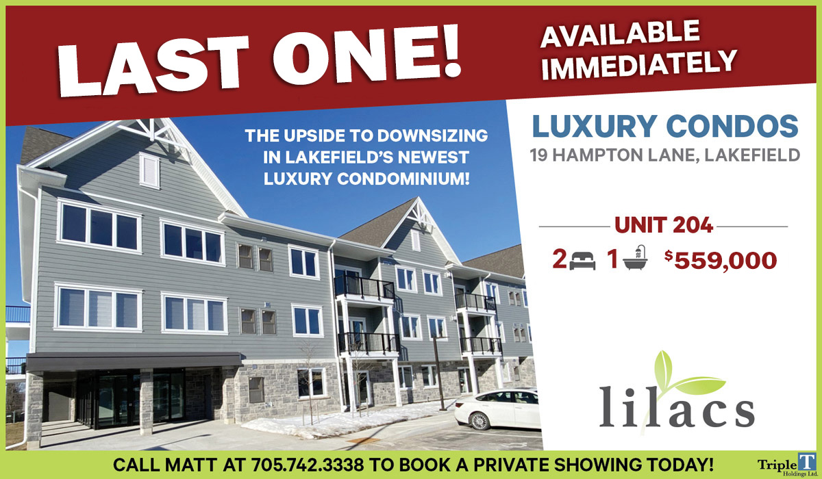 condo sales on now lilacs lakefield