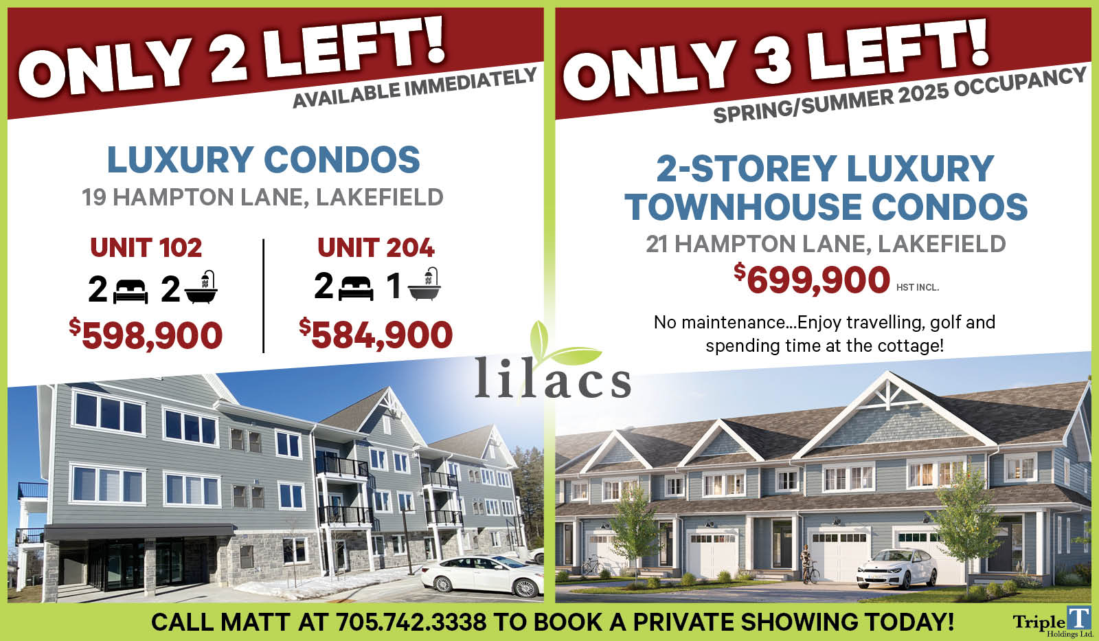 remaining lilacs townhomes and condos
